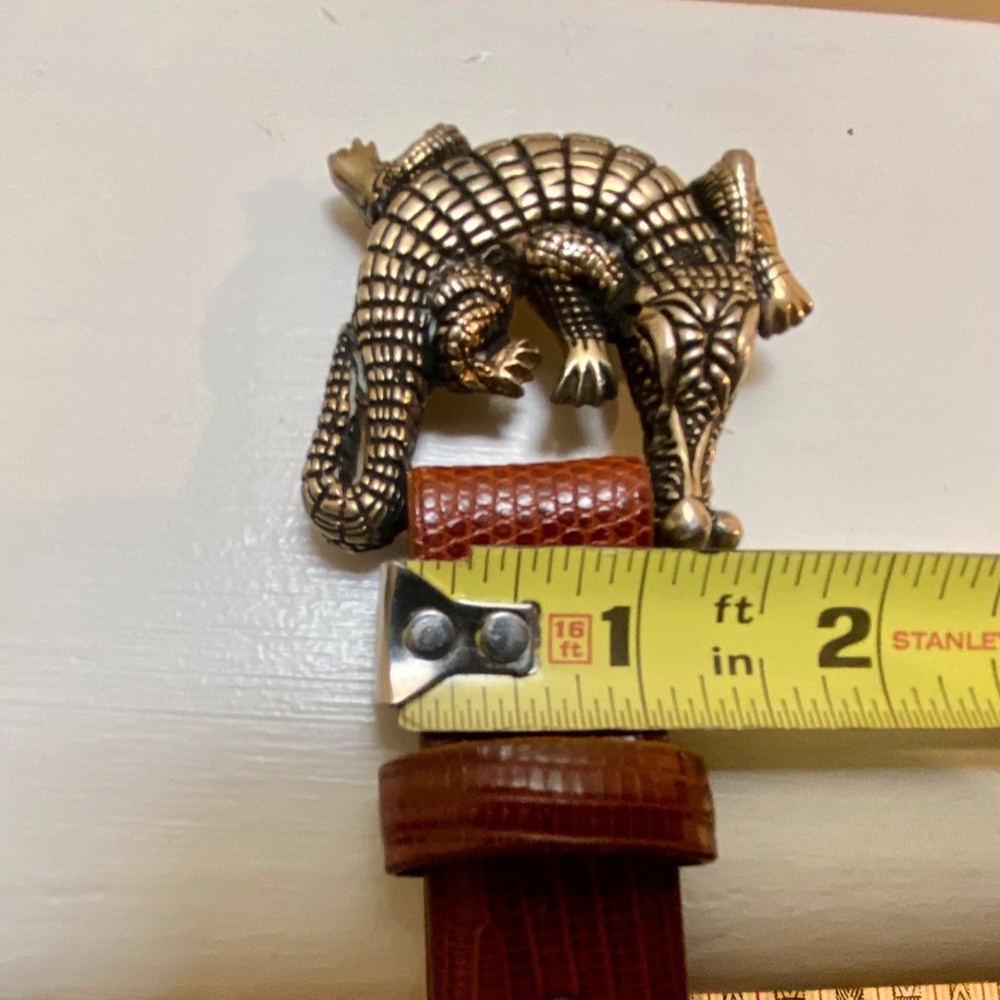 Genuine Lizard Women's Brown Belt size 29 - Gently Used